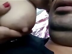 Indian Wife Feeding Her Husband Boobs Milk