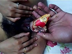 mallu girl ketki from mumbai helping boyfriend to insert cone ice cream in pussy